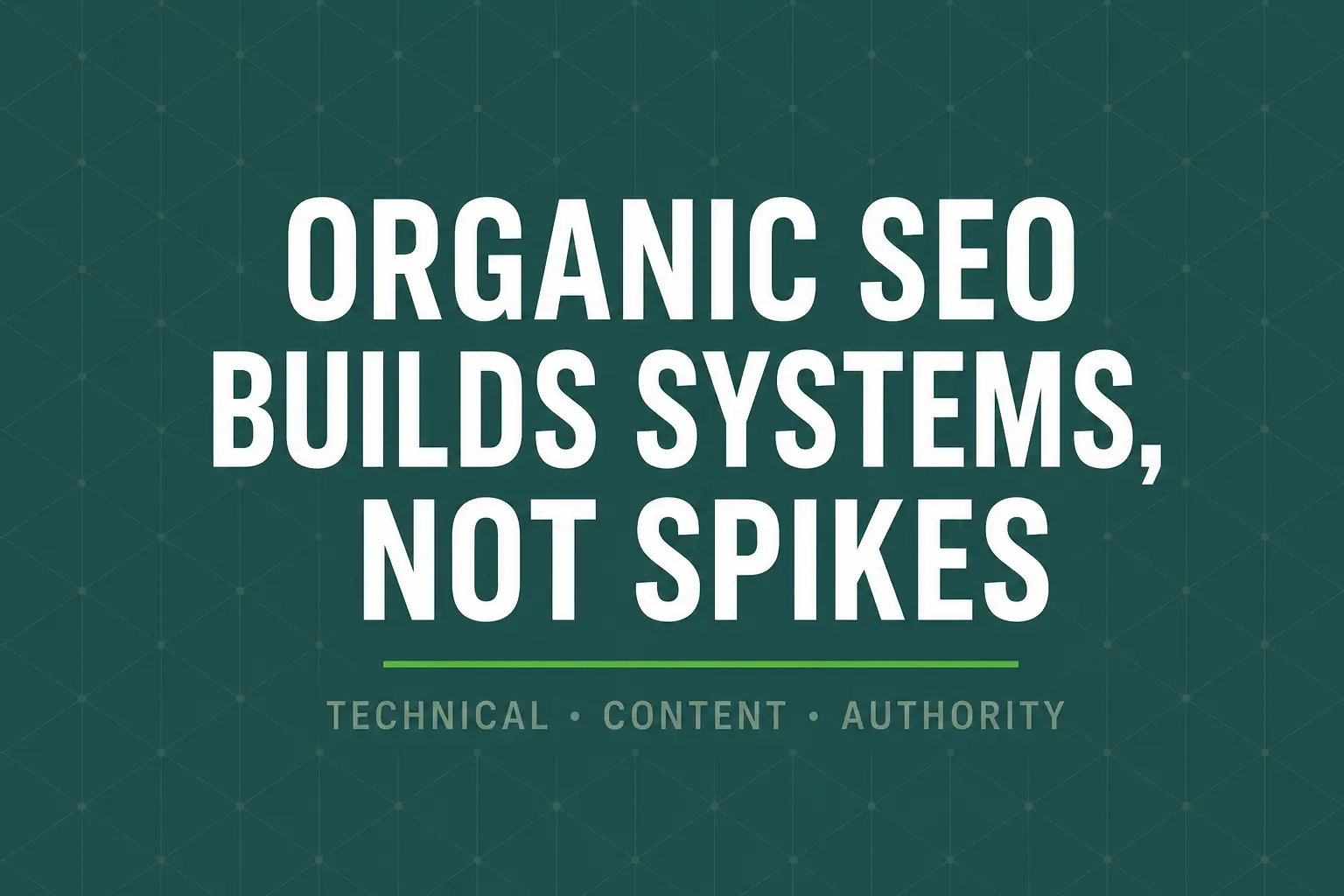 SEO Agency USA organic growth system — technical, content, and authority pillars