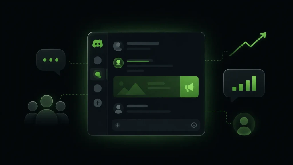 An illustration showcasing increasing ads on discord