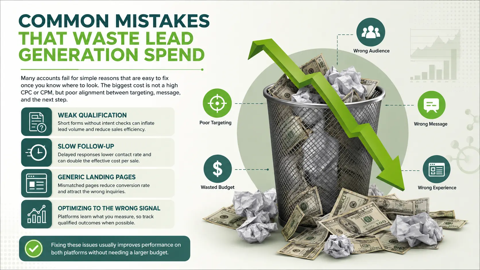 Common Mistakes That Waste Lead Generation Spend