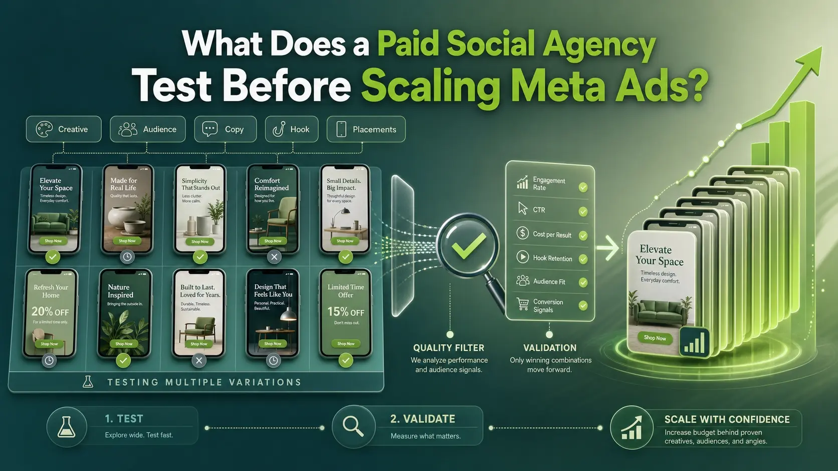 What Does a Paid Social Agency Test Before Scaling Meta Ads