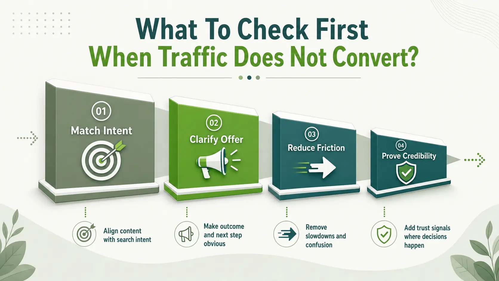 What To Check First When Traffic Does Not Convert