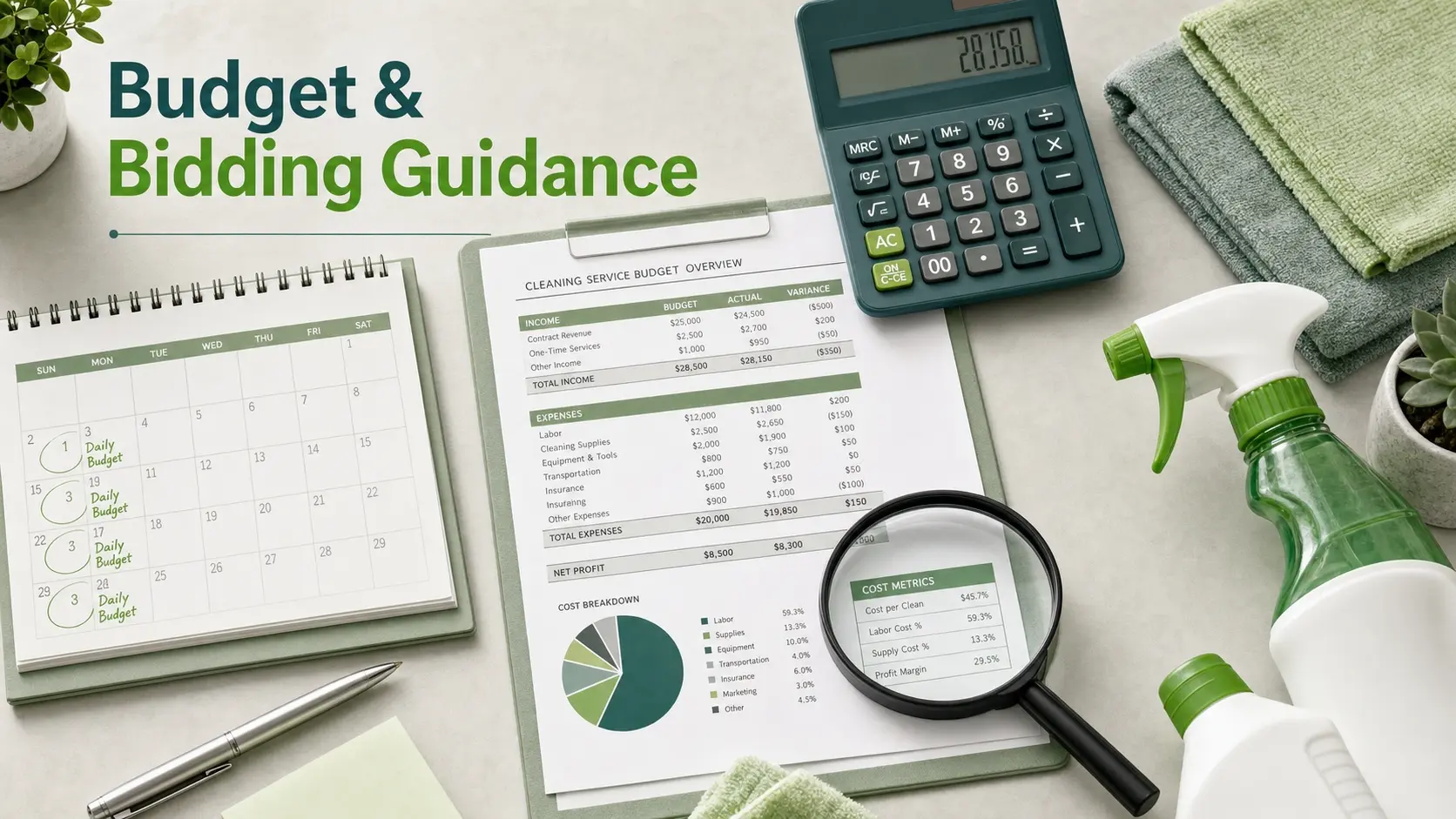 Budget And Bidding Guidance For Cleaning Services