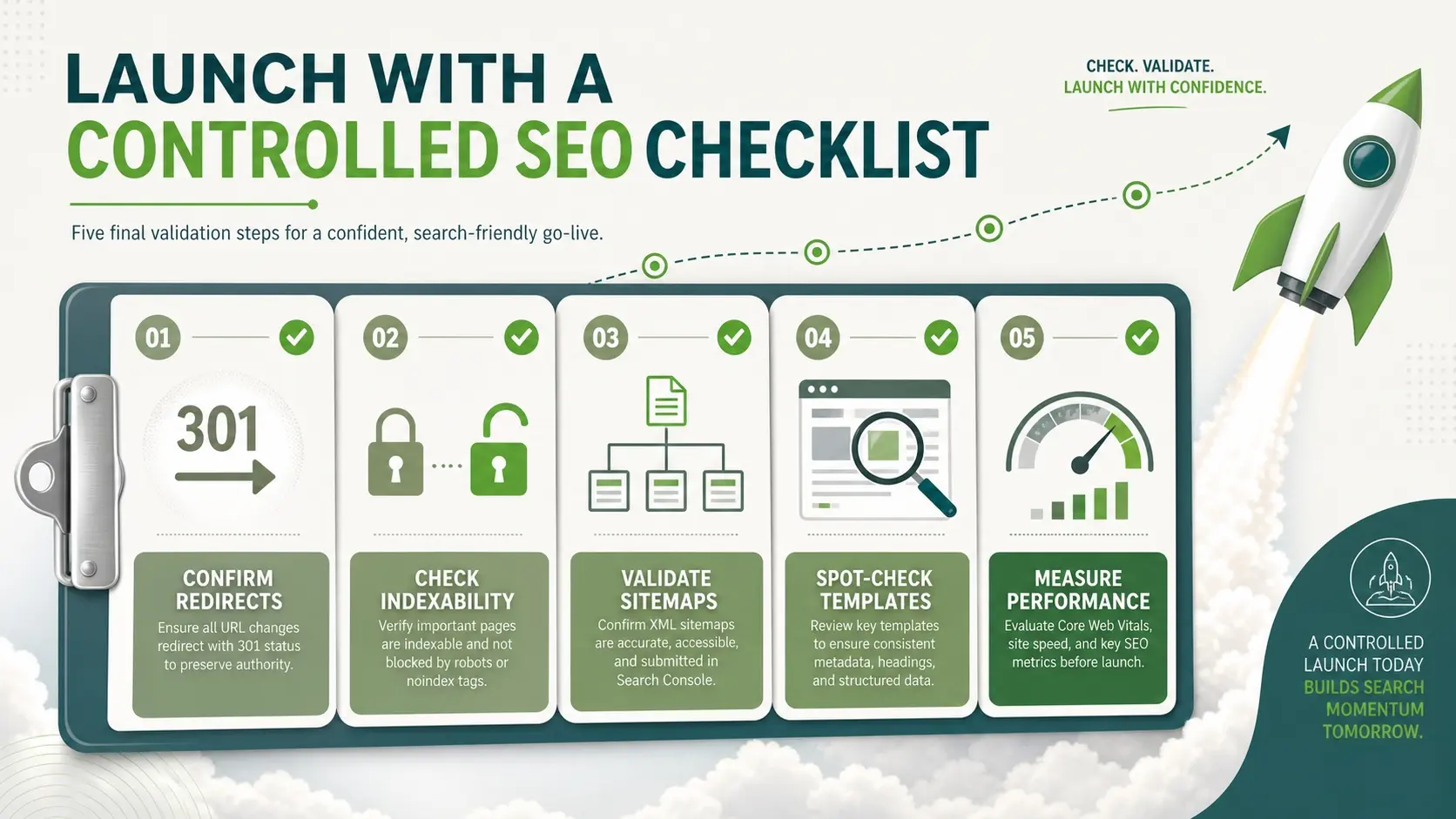 Launch With A Controlled SEO Checklist
