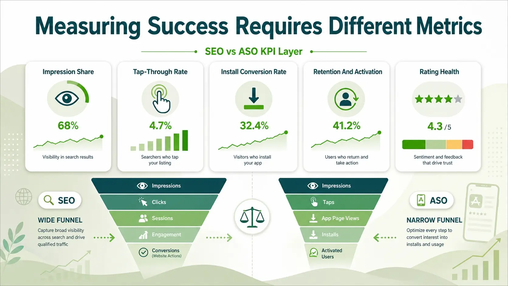 Measuring Success Requires Different Metrics