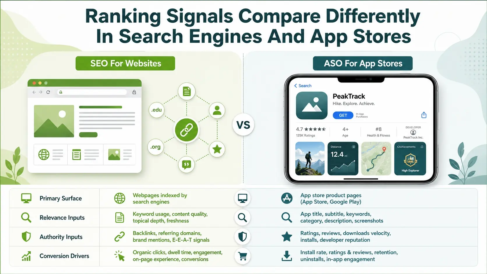 Ranking Signals Compare Differently In Search Engines And App Stores