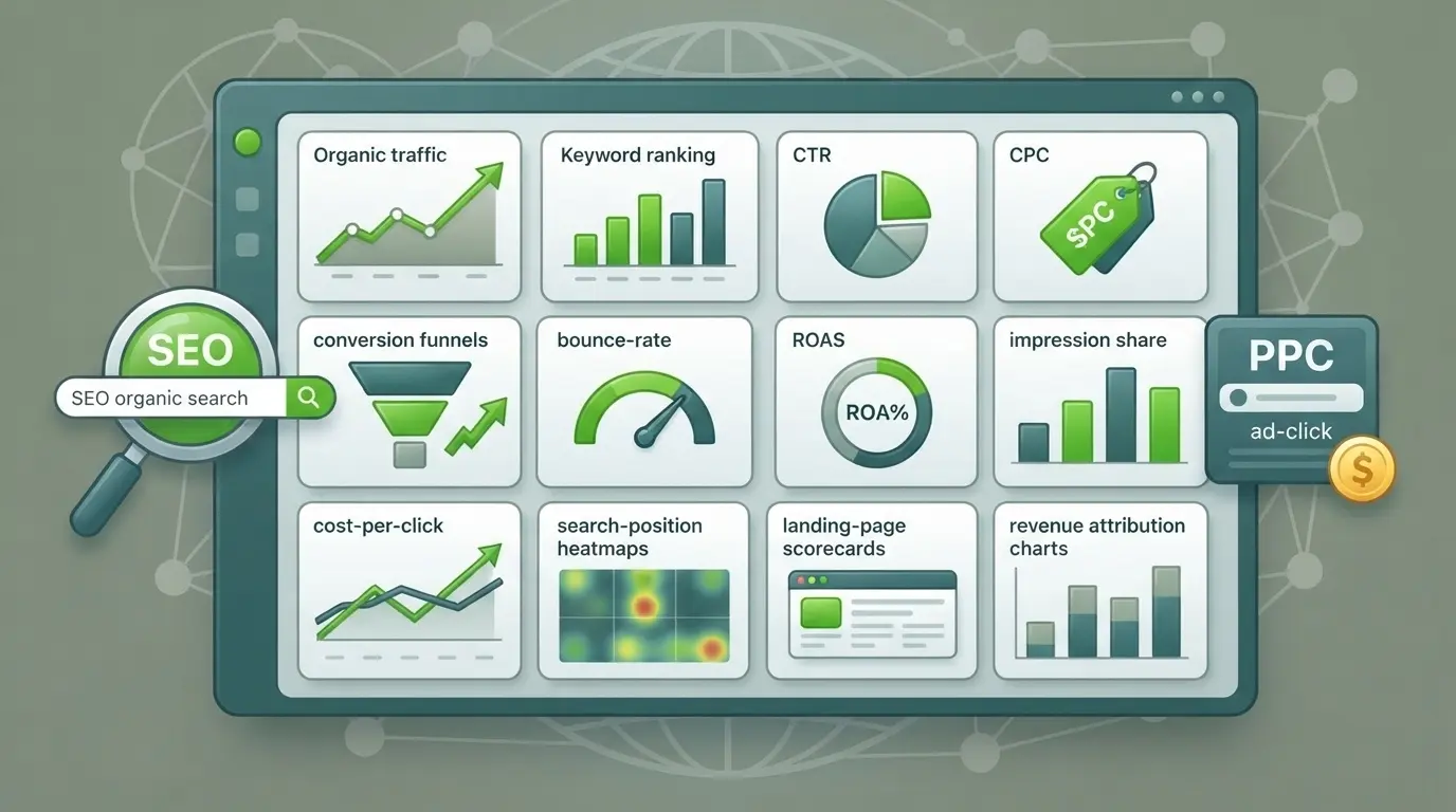 SEO and PPC Analytics The 12 Numbers That Belong in One Dashboard