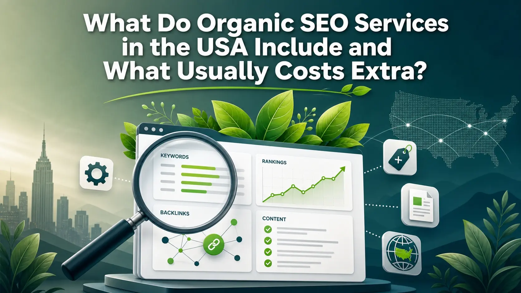 What Do Organic SEO Services in the USA Include and What Usually Costs Extra