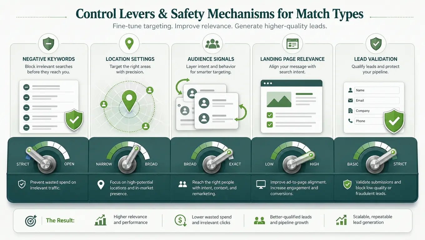 Control Levers That Make Both Match Types Safer Between Broad Match Vs Phrase Match 