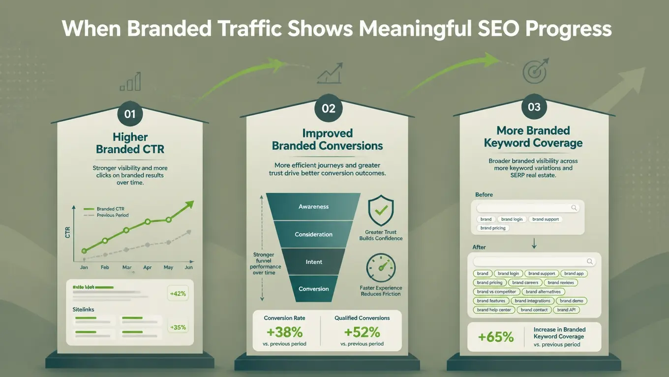 When Branded Traffic Shows Meaningful SEO Progress