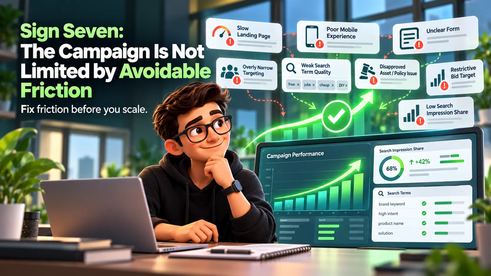 Sign Seven the Campaign is Not Limited By Avoidable Friction